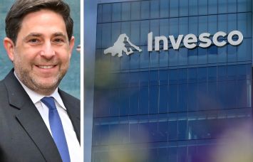 CEO Andrew Schlossberg and Invesco's headquarters.