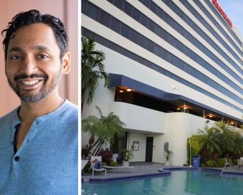 Bridgeton founder Atit Jariwala and the Sheraton Miami Airport Hotel.