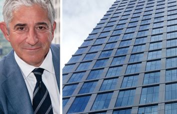 CBRE's Brad Gerla and 540 Fulton Street, Brooklyn.