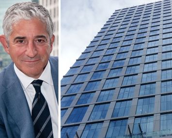 CBRE's Brad Gerla and 540 Fulton Street, Brooklyn.