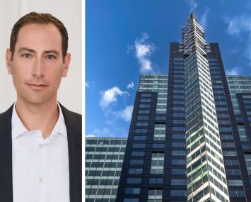 GFP Real Estate's Brian Steinwurtzel and 1540 Broadway.