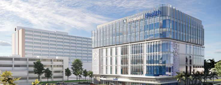 A rendering of the planned Broward Health Medical Center medical office building in Fort Lauderdale, Fla.