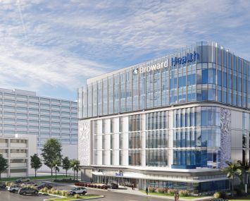 A rendering of the planned Broward Health Medical Center medical office building in Fort Lauderdale, Fla.