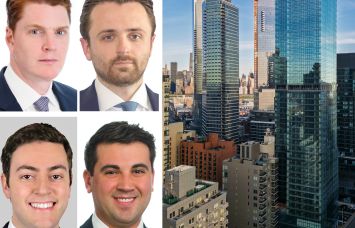 JLL Capital Markets' Christopher Peck (clockwise from top left), Nicco Lupo, Alex Staikos and Michael Shmuely, and The Italic.