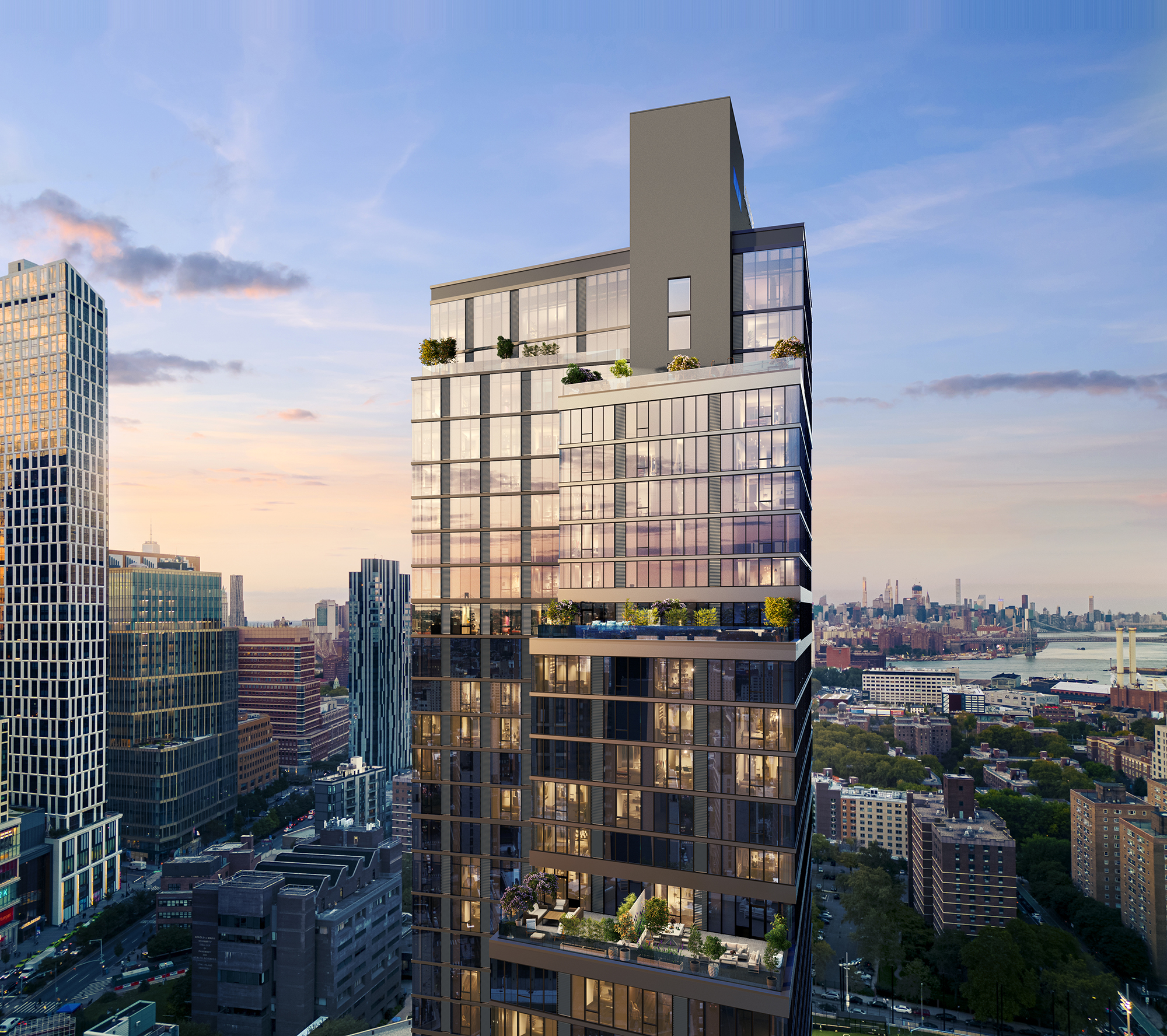 RXR’s 30-story residential tower in Brooklyn is a 100 percent all-electric building.