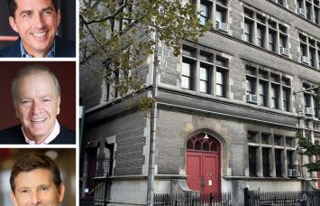 Rockefeller Group's Daniel Moore (top), Atlas Capital Group's Jeffrey Goldberger (center) and Andrew Cohen, and 200 West 97th Street.