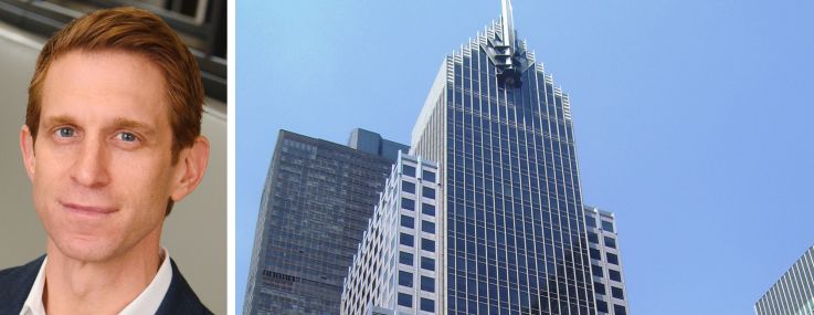 JLL's David Kleiner and 320 Park Avenue.