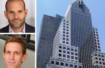 Savills' Scott Bogetti (top), JLL's David Kleiner (bottom) and 320 Park Avenue.