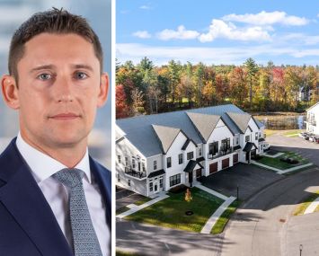 Dwight Mortgage Trust’s David Scheer and Elements at Saratoga Lake multifamily community in Saratoga Springs, N.Y.