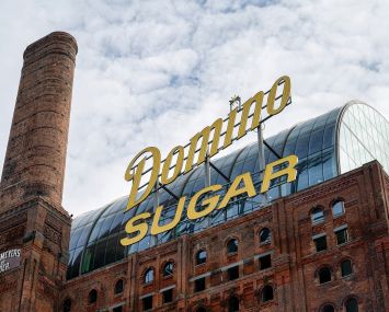The Domino Sugar Refinery Building in Brooklyn.