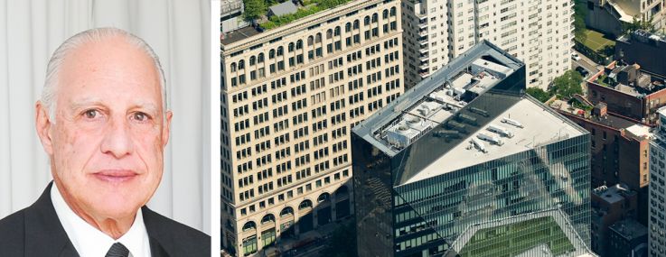 Edward J. Minskoff Equities' Edward Minskoff (top), LaSalle Investment Management's Brad Gries (bottom) and 51 Astor Place.