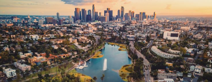 View of LA from Echo Park.