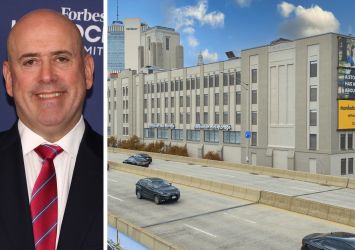 Carlyle Group CEO Harvey Schwartz and a Manhattan Mini Storage location.