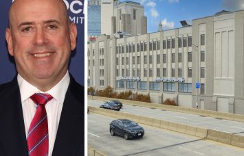 Carlyle Group CEO Harvey Schwartz and a Manhattan Mini Storage location.