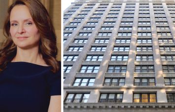 BXP's Hilary Spann and 360 Park Avenue South.
