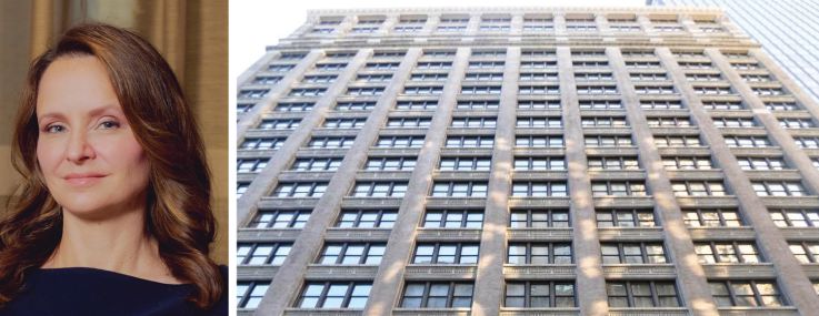 BXP's Hilary Spann and 360 Park Avenue South.