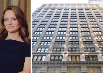 BXP's Hilary Spann and 360 Park Avenue South.