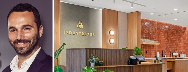 CBRE's Jamie Hodari and Industrious at Studio Plaza in Burbank, Calif.