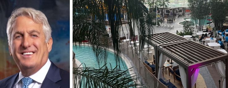 PACE Loan Group's Jerry Ellis (top), Tower Investments' Bert Blatstein (bottom), and Island Waterpark at Showboat in Atlantic City, N.J.