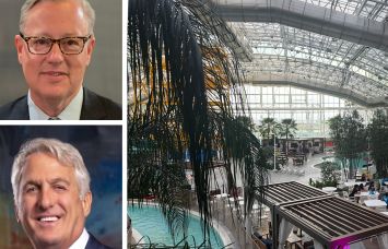 PACE Loan Group's Jerry Ellis (top), Tower Investments' Bert Blatstein (bottom), and Island Waterpark at Showboat in Atlantic City, N.J.
