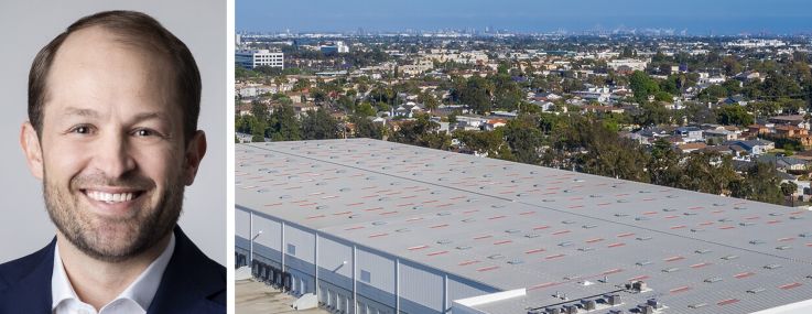 Link Logistics CEO Luke Petherbridge and 588 Crenshaw Boulevard, Torrance, Calif.