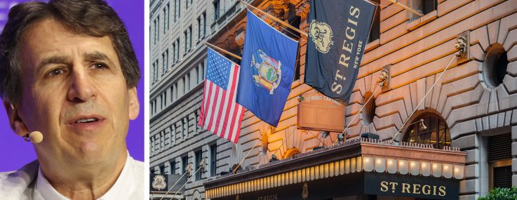 Apollo Global Management's Marc Rowan and the St. Regis Hotel.
