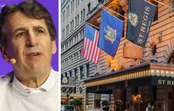 Apollo Global Management's Marc Rowan and the St. Regis Hotel.