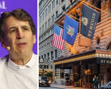Apollo Global Management's Marc Rowan and the St. Regis Hotel.