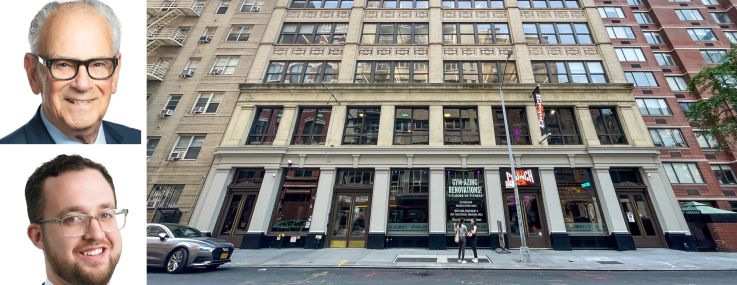 Avison Young's Michael Gottlieb (top), Joel Wechsler (center) and Patrick Steffens (bottom), and 220 West 19th Street.