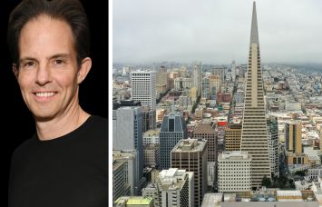 Shvo's Michael Shvo and the Transamerica Pyramid in San Francisco.