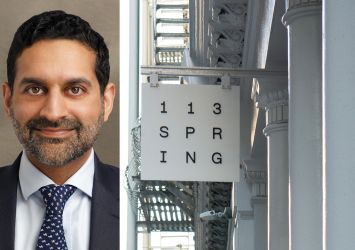 Blackstone's Nadeem Meghji and 113 Spring Street.