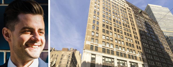 Newmark's Nick Scribani and 1375 Broadway.