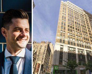 Newmark's Nick Scribani and 1375 Broadway.