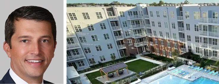 Berkadia's Patrick McGlohn (top) and Hunter Wood (bottom), and Triton Glen in Glen Allen, Va.