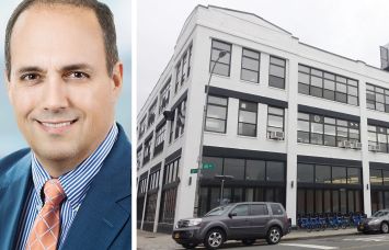 Alexandria Real Estate CEO Peter Moglia and 30-02 48th Avenue, Queens.