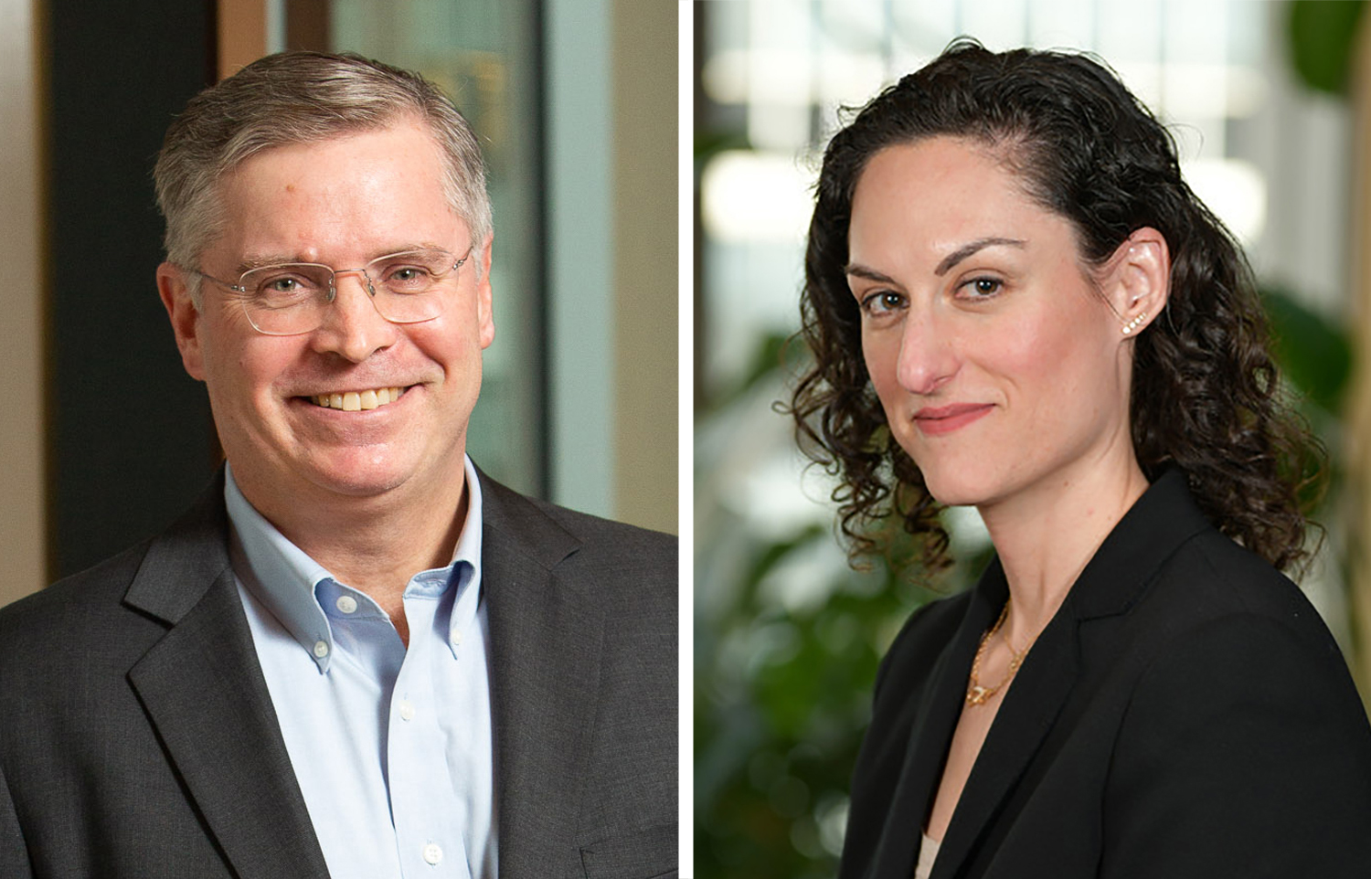 R. Stokes Moore (left) and Marisa Gadlin.