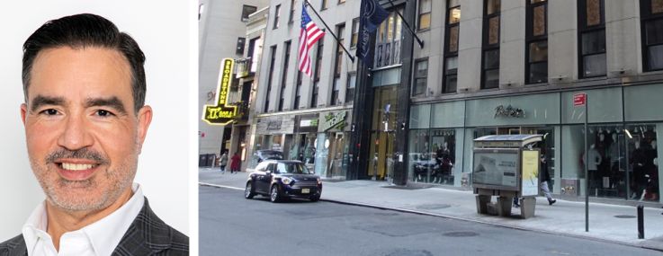 Broad Street Development's Raymond Chalmé (top) and Daniel Blanco (bottom), and 80 Broad Street.