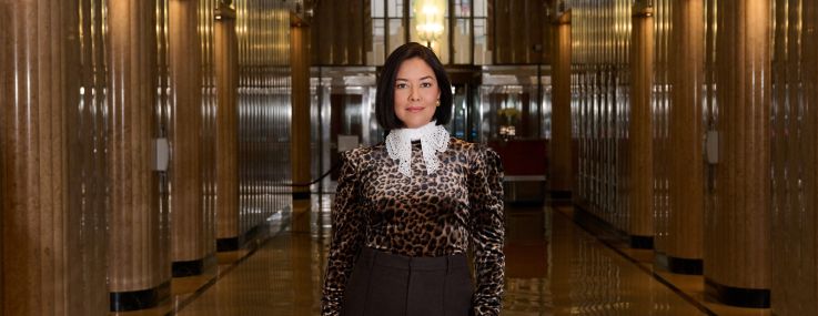 Sandhya Espitia, COO of REBNY, photographed at the organization's 570 Lexington Ave. office on Jan. 12, 2026.