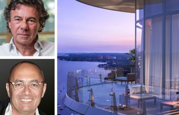 CMC Group's Ugo Colombo (top), Fort Partners' Nadim Ashi, and a rendering of the Four Seasons Private Residences Coconut Grove.