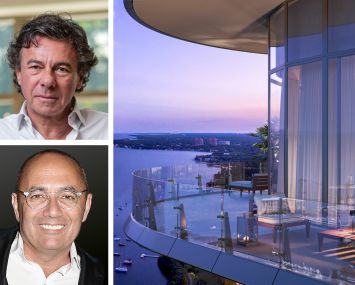 CMC Group's Ugo Colombo (top), Fort Partners' Nadim Ashi, and a rendering of the Four Seasons Private Residences Coconut Grove.
