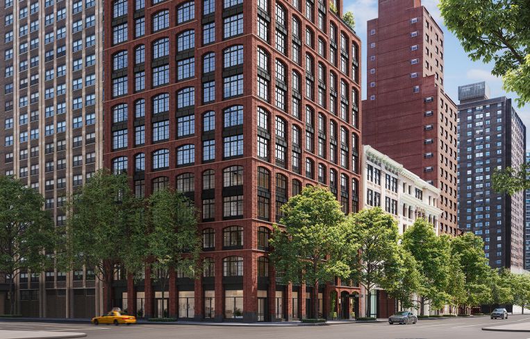 The exterior of the building was done by CookFox Architects.