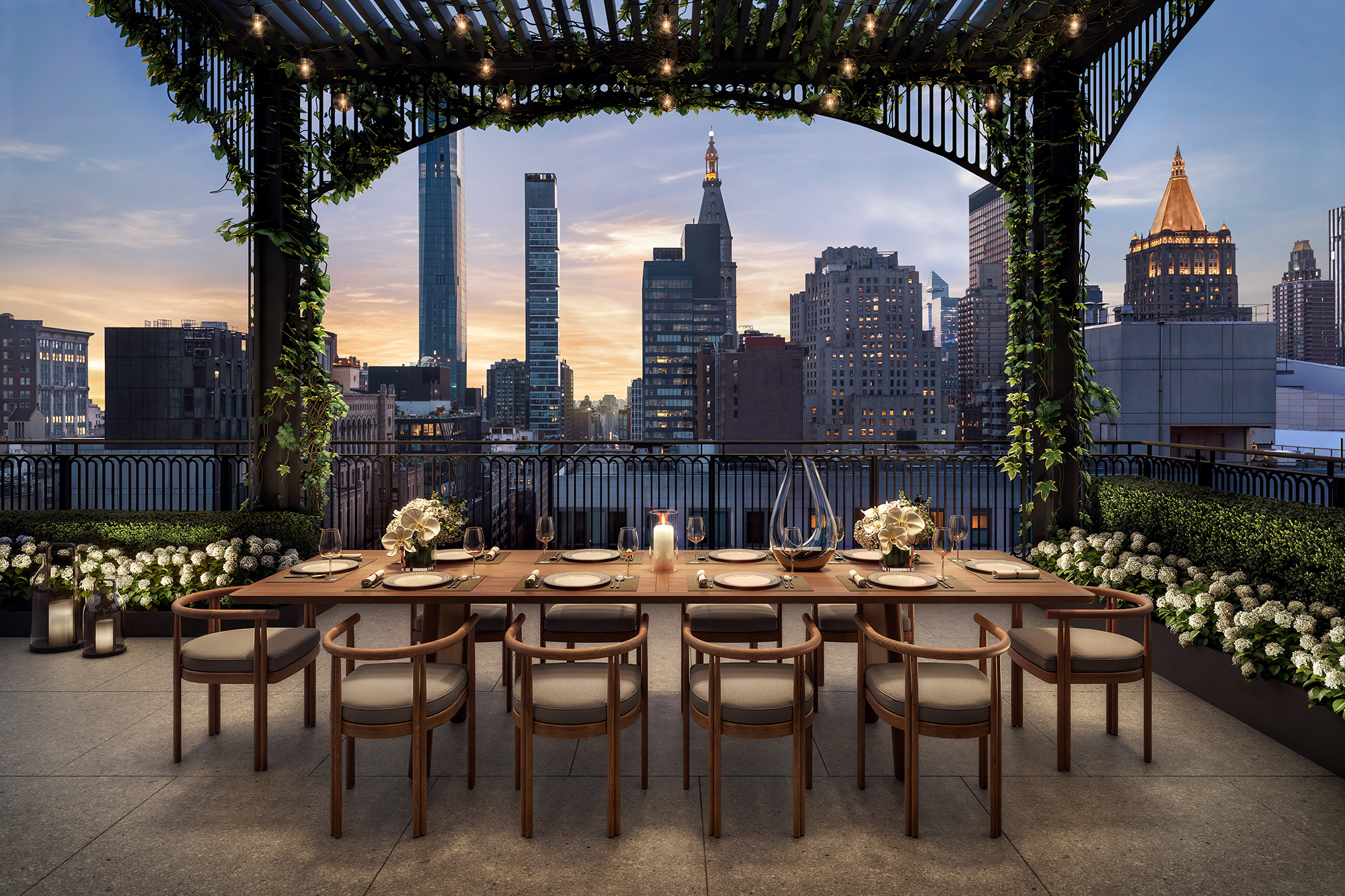 Willow residents will have access to a rooftop dining and lounge space.