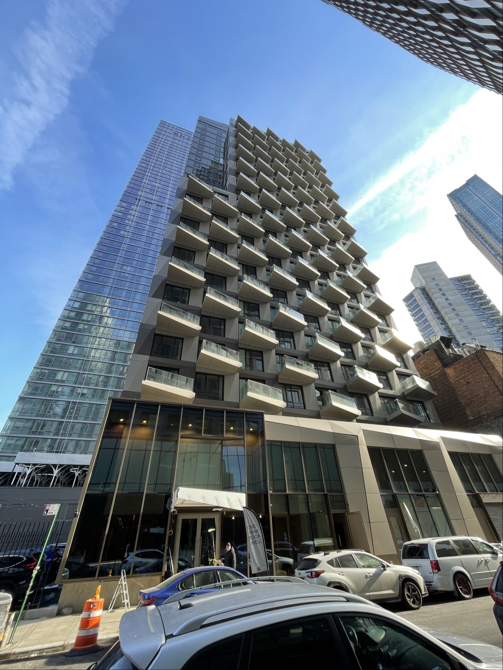 One Nine Rockwell, a 27-story luxury multifamily apartment building in Brooklyn, N.Y.