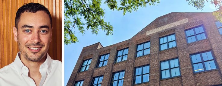 Adam Joly of Igloo and the Metropolitan Building at 44-01 11th Street, Queens.