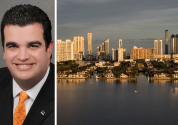 Ocean Bank CEO Agostinho Alfonso Macedo and Aventura, Fla.