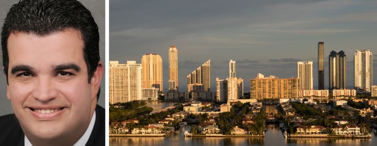 Ocean Bank CEO Agostinho Alfonso Macedo and Aventura, Fla.