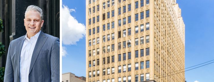 GFP Real Estate's Allen Gurevich and 322 Eighth Avenue.