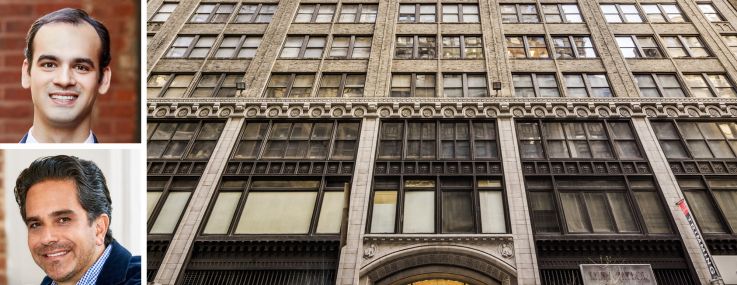 GFP Real Estate's Allen Gurevich (from top), Matthew Colavita and Matthew Mandell, and 247 West 37th Street.