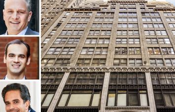 GFP Real Estate's Allen Gurevich (from top), Matthew Colavita and Matthew Mandell, and 247 West 37th Street.