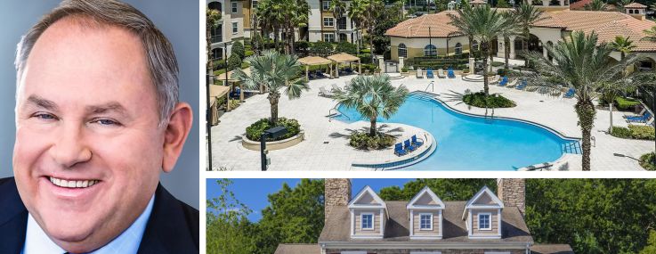 TruAmerica CEO Bob Hart, Grand at Westside in Kissimmee, Fla. (top), and the Villas at Old Concord in Billerica, Mass.